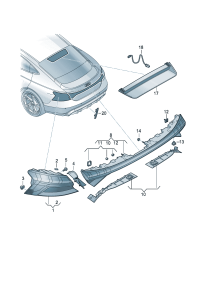 4J3945091-LED taillight