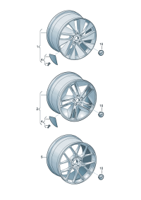 4J3601025L-Wheel rim-aluminium alloy  Add mark: Colour code: