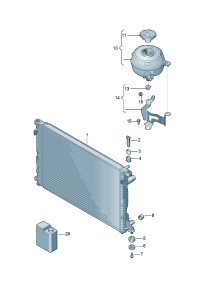 4K0121405AC-Expansion tank None position: