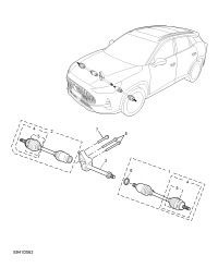 10802250-Shaft assy, front drive