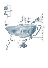 4K0941591BS-Power module, Electronic unit, main illumination  Note OT-instructions:   D  -03.10.20