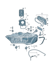 4M0941039C-Bundled with dot matrix LED headlamp  Note OT-instructions: