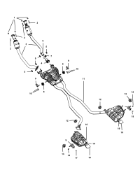 68276654AA-RESONATOR AND TAILPIPE EXHAUST