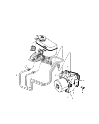 68282421AB-TUBE ASSEMBLY, BRAKE MASTER CYLINDER TO HCU SECONDARY