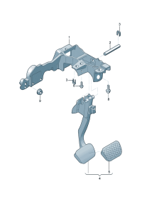 4K1723117A-Bracket, pedal