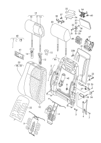 3D0881891B-Lumbar support, w/adjust motor
