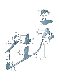 4K88685294PK-Guide, seat belt Damper (ghost (black))