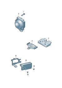 3D0907567L-SENSOR ASSY-DISTANCE