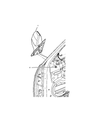 68322454AA-GLASS MIRROR REPLACEMENT