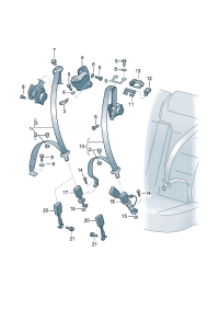 3D7857805CMEE-S/belt assy -3 Atm & s/belt tensioner  [Computer] * pay attention to dangerous goods [computer