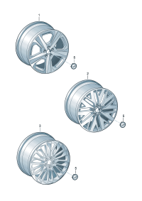 4K8601025E-Wheel rim-aluminium alloy  Colour code: