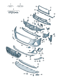 4KC121736BY9B-Duct assy-air (brilliant black)