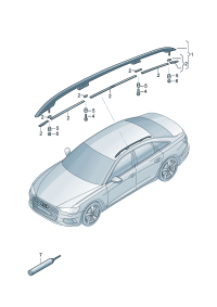 4K9860021A1P9-Base assy-roof rack (black)