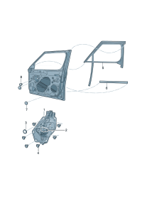 5L0837461-Window regulator without m