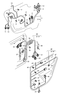 3D7971693F-Wiring harness-door