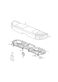 3D5885305G-Frame assy-rr seat