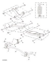 10863582-Arm assy, rear suspension upper control