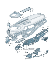4KC857227A6PS-Speaker panel (ghost (black))