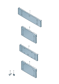 4KC807285-Bracket, license plate