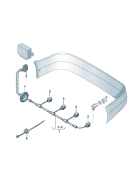 1J5971085D-Ultrasonic wave Wire, sensor  Bumper