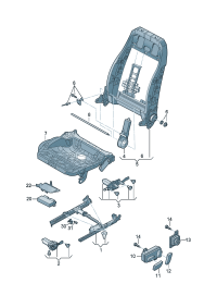 4G8959760-Adjust-seat & back Cont unit