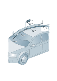 3D7880741C-Module assy-head air bag **Install now only * * **Order when ordering * *