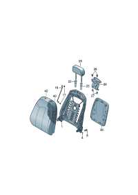 4KD881969-Cover, strap back Net-glove net