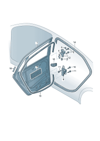 3D7867367D-Seal, door inside For w/belt extension The model of