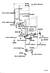 6879036060A0-Arm assy-slide door
