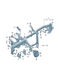 4KD857017A-Member, instrument panel cross