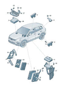 4H0907064FM-Comfortable/handy system Center cont unit  Can also be used:   D  -25.05.2015