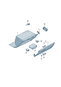 3ED857114-MOUNTING/ALL VW MODELS