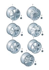 4KE601025AC-Wheel rim-aluminium alloy  Colour code: