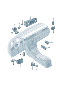3ED941633-Switch, multi control And running lamp, fog lamp And rear fog lamp