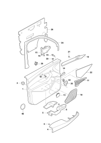 3ED867410CERP-Strip, for door trim