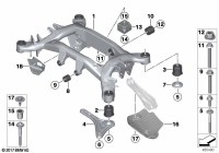 33306874406-Member, rear axle frame