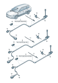 3G0927902K-Sensor, speed Wiring harness