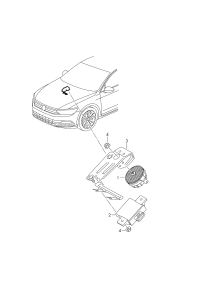 3G0907159-Control unit, for solid tone transmission