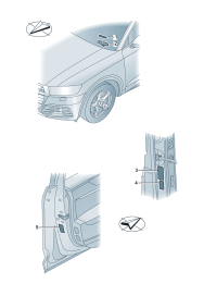 4K0000302-Vehicle Bracket, identification number plate
