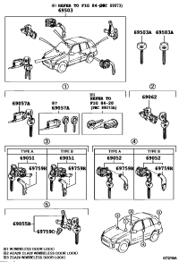 6900542360-CYLINDER SET, LOCK