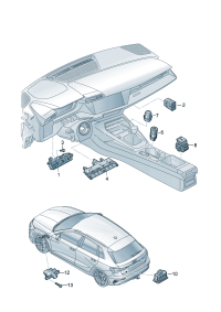 4K1941501K-Button module-lamp