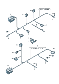 4KE971595C-Harness-motor