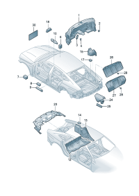 4KG863947A-Damper, cowl top