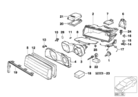 63128361286-Hid lamp unit rh