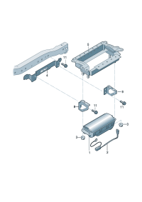 8R0880204E-Air bag unit (Co-pilot position) **Install now only * * **Order when ordering * *   None