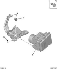9810223280-Bracket-brake hydraulic unit