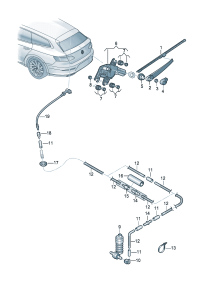 3GC955427-Wiper blade For back door lid