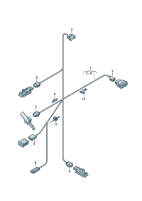 8W0971679D-Harness, for instrument panel Illumination