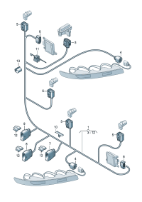4L0971104AE-Harness, bumper