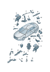 8WD971821-Guide Hinge, hatch cover